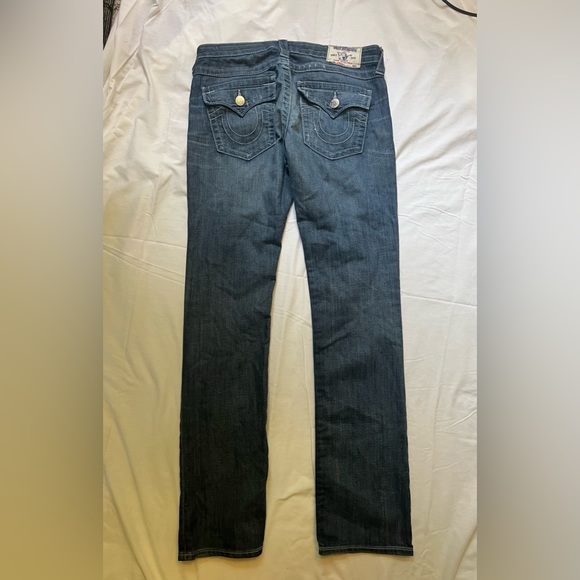 True Religion Brand Jeans Straight Distressed Jeans Size 29 - Picture 5 of 6